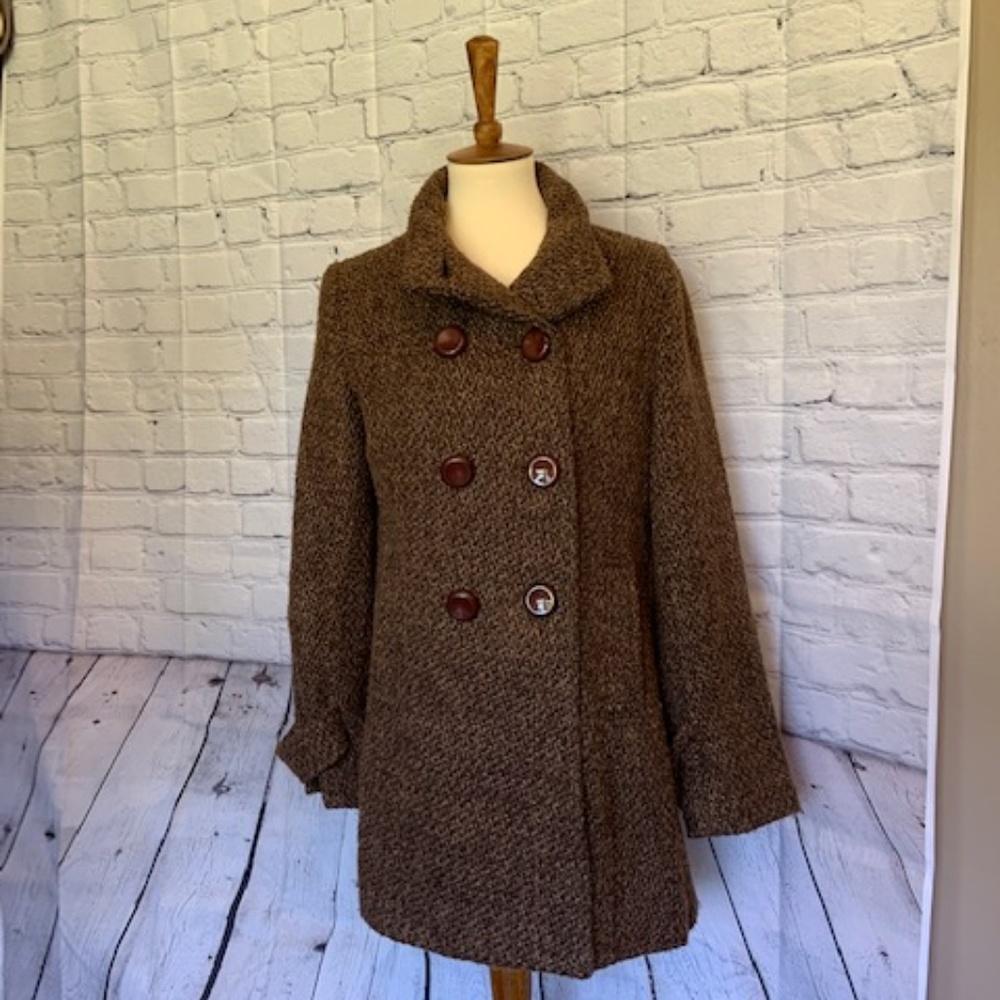 Ladies/womens long coat- size L- sz large